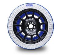 Sparco Cadenas de nieve textiles modelo Artika talla XXL. Silenciosas y sin vibraciones. Instalación rápida y sencilla. Homologación EN-16662-1 y ÖNORM V5121. Compatibles con ABS