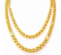 Cadena de oro de los años 80 y 90, aprox. 50 cm, cadena de oro, como rapero, gángster, Fokuhila, accesorios para carnaval