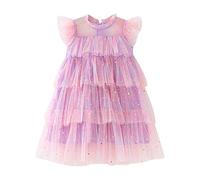 Cadena de pantalones de acero inoxidable mangas arco iris estrella lentejuelas estampados tul princesa vestido de fiesta de baile vestidos ropa faldas, 1-2 Jahre, Mezcla de algodón