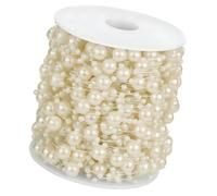 Cadena de perlas artificiales de 60 m para costura, manualidades, ramos de novia, centros de mesa, centros de mesa, cuentas de piedra