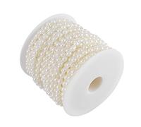 Cadena de Perlas Decorativas 82 pies Adorno Elegante para Boda Beige