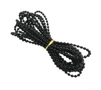 Cadena de perlas para persianas, 1 m, plástico robusto, color negro | Plástico de alta calidad, resistente a desgarros, para persianas y persianas, fácil montaje, 1 metro de longitud