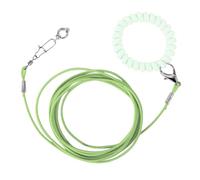 Cadena de pie de pájaro, tobillera de pájaro desmontable resistente a las mordeduras con cualquier hebilla, cuerda de entrenamiento de vuelo ultraligera para loros al aire libre para cacatúas