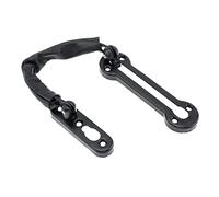 Cadena de puerta Cadenas de puerta de acero inoxidable, cerradura de cadena, cerradura de seguridad con pestillo de protección de fundición y cubierta de cuero PU for puerta interior.