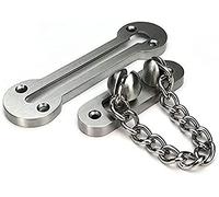 Cadena de puertas metálicas para el hogar Pestillos, cadena de acero inoxidable, hebilla de puerta, cadena de seguridad, pestillo de puerta, cadena antibloqueo for hotel(2 pcs)