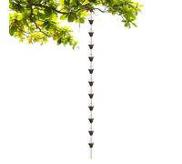 Cadena de Recuperación de Agua de Lluvia Cadenas de Lluvia Decorativas | Reemplazo de cadena de canalones Para drenaje de aguas pluviales al aire libre casa jardín patio