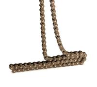 Cadena de rodillos 25H para scooters de 47 cc y 49 cc, ATV Dirt Bikes - Construcción de hierro, paso de 6,35 mm, 136 eslabones - Motor de alta velocidad