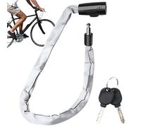 Cadena de seguridad, bloqueo de cadena | Bloqueo de protección reflectante para scooter - Preparación de la cadena de bicicletas antirrobo de 2,5 pies de largo para bicicletas eléctricas, mes