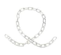Cadena de Seguridad Hogar Antirrobo de Acero Galvanizado Plata | Cerradura de Cadena Alargada, Superficie Lisa y Resistente a Tirones, Uso Doméstico para Bicicleta y Motocicleta