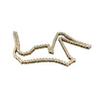 Cadena de Sello de Aceite de Motocicleta Mejorada Akozon 520HO 116L en Diseño de Acero Al Carbono Dorado para un Rendimiento de la Motocicleta