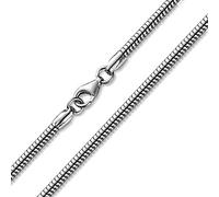 Cadena de serpiente de plata de ley Materia 925#K28 3mm para mujer Rosa 40 42 45 50 55 60 70 cm