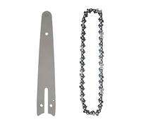 Cadena de sierra guía y barra guía para cortar pisos laminados de madera contrachapada, 8 pulgadas, plata, 8 pulgadas