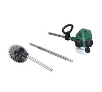 Cadena de Simulación de Casa de Muñecas Saw Lawn Mower, 3pcs Miniature Gadgets para Dollhouse Garden Decoration, PVC y Material de Hierro, Modelo Realista con