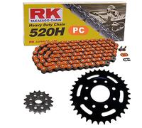 Cadena de Suzuki GZ 250 Marauder 99 - 10, cadena RK PC 520 H 110, abierto, Naranja, 1