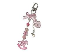 Cadena de teléfono hecha a mano con diseño de tréboles de cuatro hojas, colgante para teléfono celular, accesorio para mujeres y niñas, Sección 3, Talla única