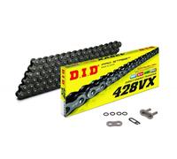 Cadena De Transmisión DID 428 VX X-Ring 136 Eslabones Con Clip Negro 428VXX136FB