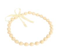 Cadena de tuerca, Kukui Nut Lei Collar Símbolo de la suerte cinta Cierre de lazo multifuncional 76cm resistente a la decoloración ligero para la graduación, Resina, No es una piedra preciosa
