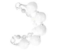 Cadena decorativa para bolso, cadena de bolsa decorativa - Colgante de bolso de cadena de felpa | Mochila escolar de doble cadena hecha a mano para mujer Accesorios cuidadosamente elaborados