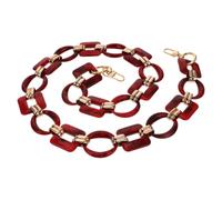 Cadena Decorativa para Bolso Desmontable de Resina Roja Retro | Bolso y Handbag, Adorno Portátil, Estilo Único, Obsequio Especial para Navidad y San Valentín