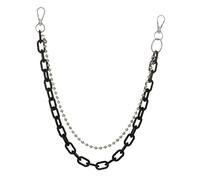 cadena del cuerpo cadena de la cintura cadena de cadera gótica cuentas de cintura punk cadenas joyas de cadena de cintura cinturones de cadena para mujer cadena de cinturón Negro