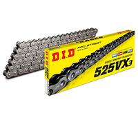 Cadena Did 525VX3 con 102 eslabones negros