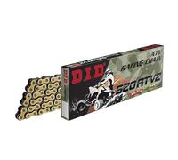 D.I.D Racing Chain Cadena S+2 520ATV M96-C para Barossa 250 Puma Inverse 06/07 Oro/Negro