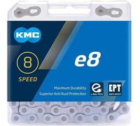 KMC Cat. E8 EPT Silver 122L, Unisex, Plateado Oscuro, 122 Links