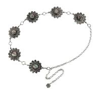Cadena femenina Floro Vintage Flower Body Chain Cinturón ajustable para el moderno cinturón flores vintage para mujer