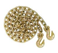 Cadena for encuadernación con ganchos de agarre y eslinga - Servicio estándar de grado 70 - Carga de trabajo segura de 8 mm for granjas de camiones Cadena(6m)