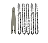 Cadena for mini motosierra de 8 pulgadas, 1/4"P, sierra eléctrica, 45 nudos, 22 cuchillas, barra de sierra inalámbrica, guía de cadena for motosierra forestal(8-inch Set5)