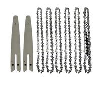 Cadena for mini motosierra de 8 pulgadas, 1/4"P, sierra eléctrica, 45 nudos, 22 cuchillas, barra de sierra inalámbrica, guía de cadena for motosierra forestal(8-inch Set7)