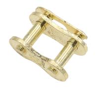 Cadena Hebilla de cadena de 25H, color dorado y negro, 530, 520, 428, 420 T8F, apta para motocicletas, minimotos, quads y ATV. Cadena Moto(5PCS Gold 420)