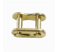 Cadena Hebilla de Cadena de Motocicleta, eslabón de Anillo 25H T8F 420 428 520 530, Conector de Cadena, eslabón de unión Maestra con Junta tórica, Bloqueo Cadenas de conducción(Gold 520)