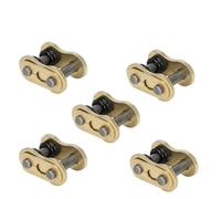 Cadena Hebilla de Cadena, eslabón de Anillo, 420, 428, 520, 525, 530, Conector de Cadena Pesada, eslabón de unión Maestra con Cierre de Cadena con Junta Cadenas de conducción(5pcs 428HV)