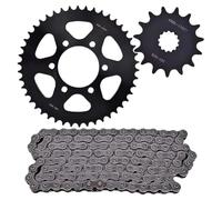 Cadena Kit de piñón delantero y trasero con cadena de transmisión 520 15T 46T compatible con Kawasaki ER6f 06-16 Ninja 650R Ninja650 06-17 KLE650 Versis 650 Cadena Moto