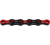 KMC Chain Cat. X10 DLC BLK/Red 116L Cadena, Unisex, Negro/Negro, 116 Link