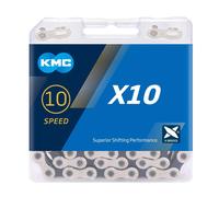 CADENA KMC X10 114 ESLABONES 10V. CROMADO NEGRO