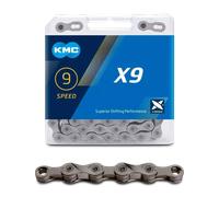 Cadena KMC X9 Gris 9 Velocidades Gris