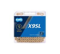 Cadena KMC X9SL Ti-N Oro - 9v