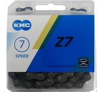 Cadena KMC Z7 6/7 velocidades pasos de conmutación 114 eslabones incl....