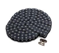 Cadena Moto Cadena T8F con eslabón maestro de repuesto, apta para minimotos, quads, ATV, minimotos de bolsillo de 47 cc y 49 cc.(Black T8F-118L)