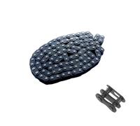 Cadena Moto Cadena T8F con eslabón maestro de repuesto, compatible con motos de bolsillo de 2 tiempos, karts, ATV y quads, 88, 108, 116, 124, 132, 136, 144,(T8F-88L)