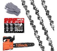 Cadena Motosierra 30 CM,57 Eslabones Cadena de Sierra,3/8" LP,1.3 MM de Grosor Cadena Motosierra,Cadena Mini Motosierra,Utilizado para Compatible con Bosch,Makita y Otras Marcas,Es Universal