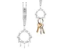 Cadena organizadora de llaves | Soporte para llaves de coche con hebilla de clip portátil | Accesorios de ligera, mosquetón de almacenamiento para actividades al aire libre