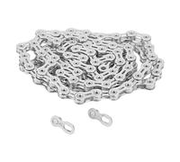 Cadena para Bicicleta 11 Velocidades, Acero Aleado Completo Hueco, Cadena de Montaña y Carretera Dorada - Alta Durabilidad, Diseño Anticorrosión, Cambio Suave para Ciclistas (Pago)