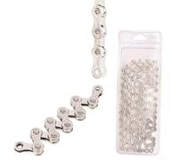 Cadena para bicicleta, 114-116 eslabones, compatible con 6/7/8/9/10/11 velocidades, acero aleado reforzado, alta rigidez y pedaleo suave, para bicicletas MTB y carretera (12 velocidades)