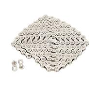 Cadena para bicicleta ZIXINNKC de 9 velocidades, 116 eslabones, para ciclismo de carretera y montaña, color plata.