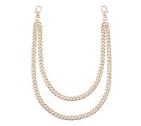 Cadena para billetera, llavero resistente de motociclista punk para hombres y mujeres, ideal para usar en el bolsillo de los jeans con trabillas para cinturón.