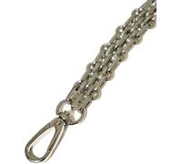 Cadena para Bolso Cadena de bolsa acero reemplazo metal Correa bolso hombro for, manija monedero - DIY Oro, Plata, Negro pistola, Bronce 16 mm para Carteras y Bolsos(Silver,140cm)