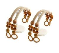 Cadena para Bolso con Cuentas Asa for bolsa de repuesto cuentas madera, accesorios bricolaje, billetera cuerda nailon, ganchillo en forma U, asa for artesanal, 4 Uds(Color 1)